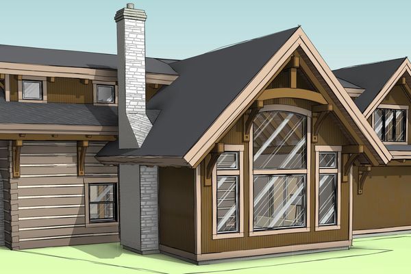 Clearview-Chalet-Collingwood-Ontario-Canadian-Timberframes-Design-Rear-Right-Perspective